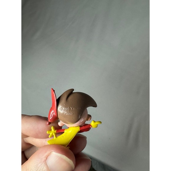 Rare 2003 Viacom Fairly Odd Parents Timmy Crimson Chin 1.5" PVC Action Figure - Picture 3 of 4